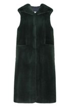 【その他のブランド/Other】のFAUX FUR LAON HOODED MAXI VEST GREEN|ID: prp329100004259112 ipo3291000000029579217