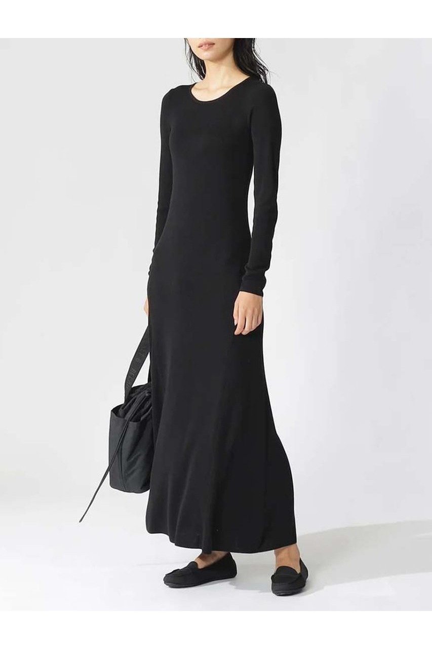 【エコアルフ/ECOALF】のIRISN ニット ドレス / IRISN DRESS WOMAN インテリア・キッズ・メンズ・レディースファッション・服の通販 founy(ファニー) 　ファッション　Fashion　レディースファッション　WOMEN　ワンピース　Dress　ドレス　Party Dresses　チュニック　Tunic　シンプル　Simple　チュニック　Tunic　ドレス　Dress　パターン　Pattern　ロング　Long　NEW・新作・新着・新入荷　New Arrivals　ブラック|ID: prp329100004259115 ipo3291000000029579231