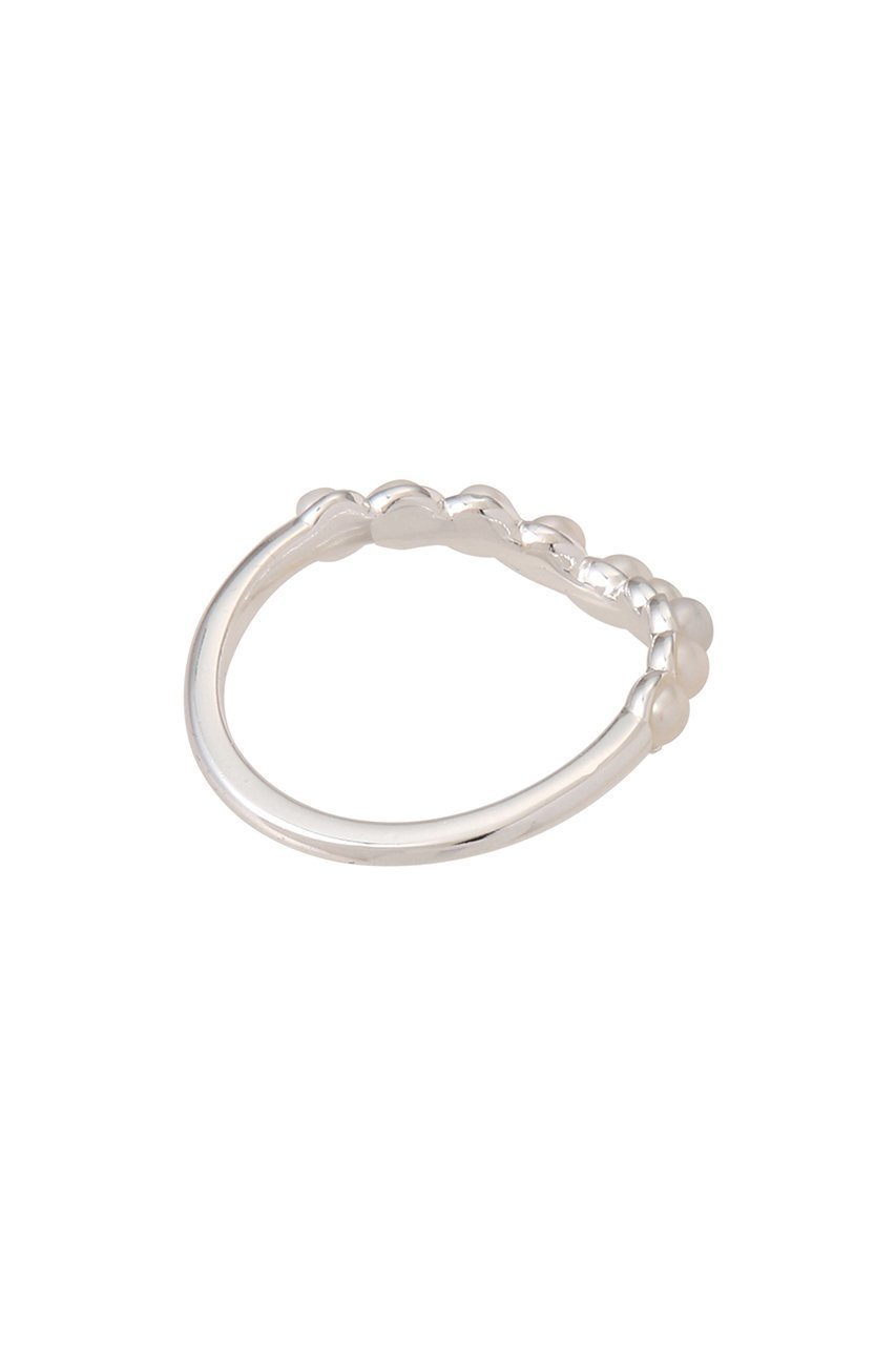 【デイジー ロンドン/DAISY LONDON】のPearl Wave Band リング シルバー 人気、トレンドファッション・服の通販 founy(ファニー) 　ファッション　Fashion　レディースファッション　Fashion for Women　ジュエリー　Jewelry　おすすめ　Recommended / Our Picks　シルバー　Silver, Metallic Silver　パール　Pearl, Pearl Accent　エレガント 上品　Elegant　other-3|ID: prp329100004259121 ipo3291000000036096336