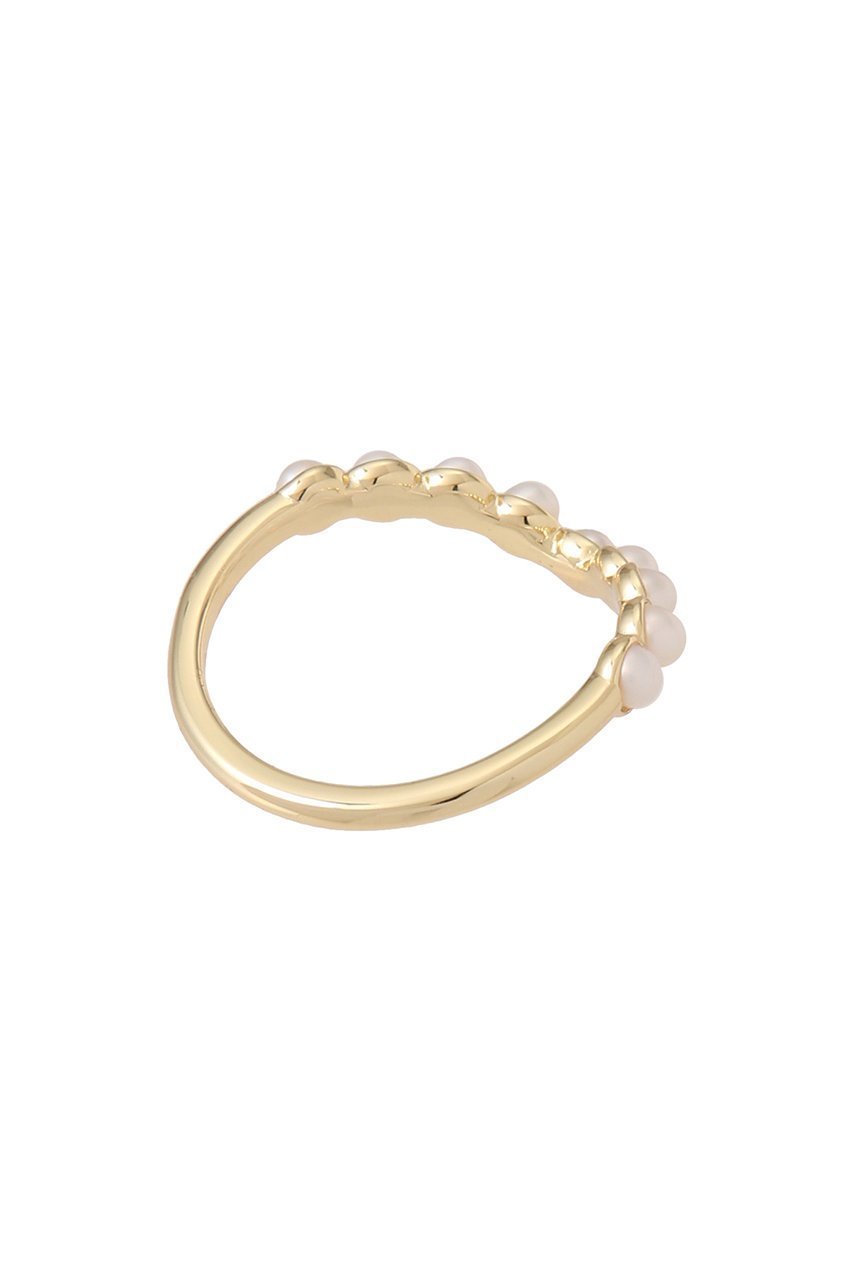 【デイジー ロンドン/DAISY LONDON】のPearl Wave Band リング ゴールド 人気、トレンドファッション・服の通販 founy(ファニー) 　ファッション　Fashion　レディースファッション　Fashion for Women　ジュエリー　Jewelry　ギフト プレゼント　Gift / Present　シンプル　Simple, Minimal　パール　Pearl, Pearl Accent　フォルム　Silhouette, Form　エレガント 上品　Elegant　other-3|ID: prp329100004259122 ipo3291000000036177590