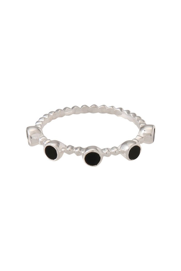 【デイジー ロンドン/DAISY LONDON】の【Polly Sayer】Black Onyx Bobble リング シルバー インテリア・キッズ・メンズ・レディースファッション・服の通販 founy(ファニー) https://founy.com/ ファッション Fashion レディースファッション WOMEN おすすめ Recommend シルバー Silver シンプル Simple |ID: prp329100004259125 ipo3291000000029579252