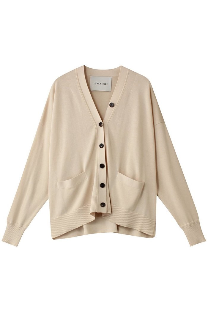 【デパリエ/DEPAREILLE】のCO/SI Vネックカーディガン インテリア・キッズ・メンズ・レディースファッション・服の通販 founy(ファニー) https://founy.com/ ファッション Fashion レディースファッション Fashion for Women トップス・カットソー Cut & Sew Tops ニット Knit Tops & Sweaters カーディガン・羽織り Layered Style Cardigans Vネックトップス V-Neck Tops / V-Cut Neckline Shirts カーディガン Cardigan, Knitwear シルク Silk, 100% Silk シンプル Simple, Minimal ポケット Pocket, Pocket Detail 再入荷 Restock / Back in Stock 春 Spring |ID: prp329100004259132 ipo3291000000032964185
