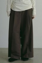 【エトレトウキョウ/ETRE TOKYO】のハイウエストシャンタンワイドパンツ 人気、トレンドファッション・服の通販 founy(ファニー) ファッション Fashion レディースファッション WOMEN パンツ Pants カットソー Cut And Sew シャンタン Shantung バランス Balance ワイド Wide エレガント 上品 Elegant NEW・新作・新着・新入荷 New Arrivals thumbnail ブラウン|ID: prp329100004260073 ipo3291000000029599480