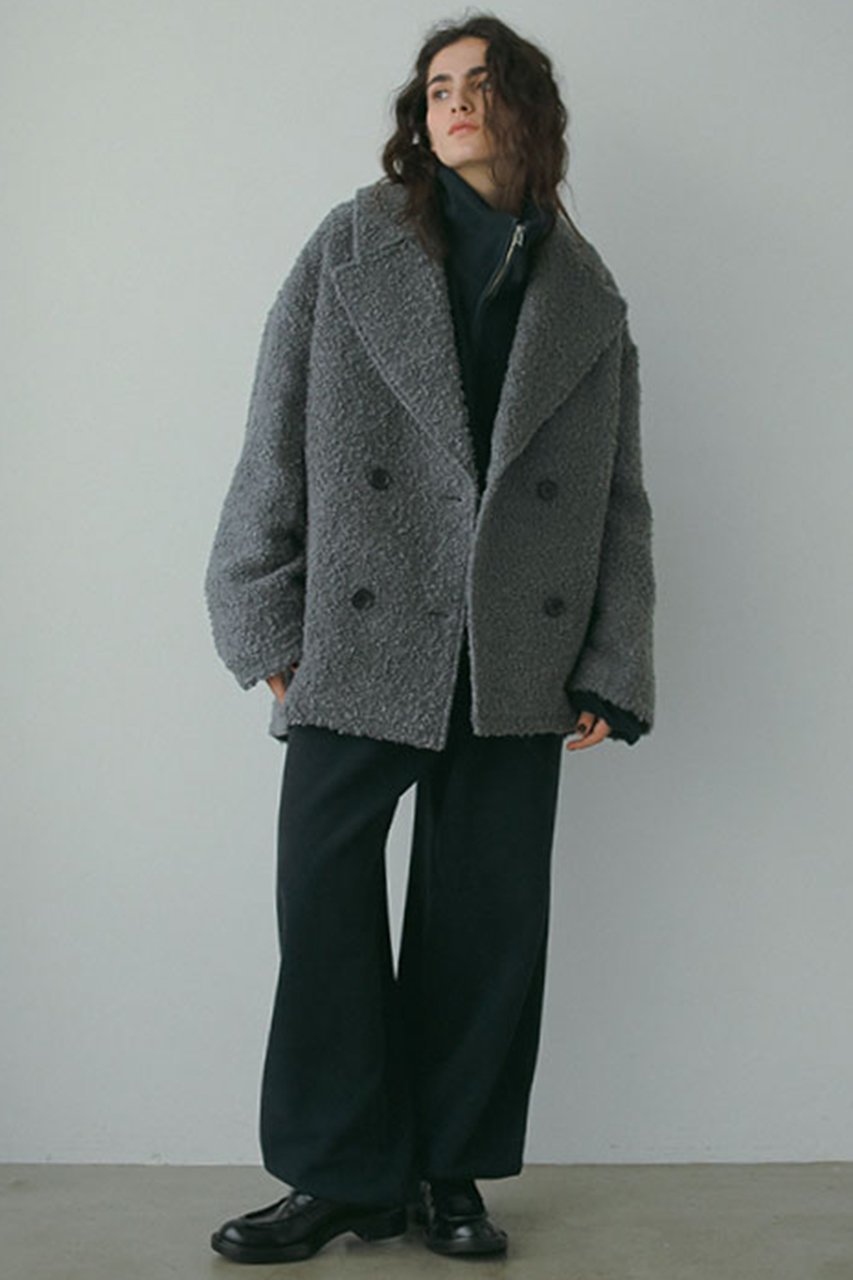【エトレトウキョウ/ETRE TOKYO】のビックカラーブークレPコート 人気、トレンドファッション・服の通販 founy(ファニー) 　ファッション　Fashion　レディースファッション　Fashion for Women　アウター　Coat / Outerwear Collection　コート・ロングコート・ピーコート　Long Coats, Peacoats & More　Pコート　Pea Coats　おすすめ　Recommended / Our Picks　ウォーム　Warm Fabric　ショート　Short, Short Length　スラックス　Slacks, Dress Pants　バランス　Balance, Style Balance　ビッグ　Big, Oversized　ループ　Loop, Loop Knit　other-4|ID: prp329100004260075 ipo3291000000032935486