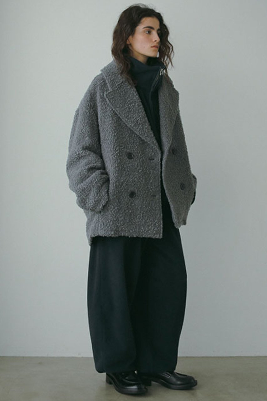 【エトレトウキョウ/ETRE TOKYO】のビックカラーブークレPコート 人気、トレンドファッション・服の通販 founy(ファニー) 　ファッション　Fashion　レディースファッション　Fashion for Women　アウター　Coat / Outerwear Collection　コート・ロングコート・ピーコート　Long Coats, Peacoats & More　Pコート　Pea Coats　おすすめ　Recommended / Our Picks　ウォーム　Warm Fabric　ショート　Short, Short Length　スラックス　Slacks, Dress Pants　バランス　Balance, Style Balance　ビッグ　Big, Oversized　ループ　Loop, Loop Knit　other-5|ID: prp329100004260075 ipo3291000000032935497