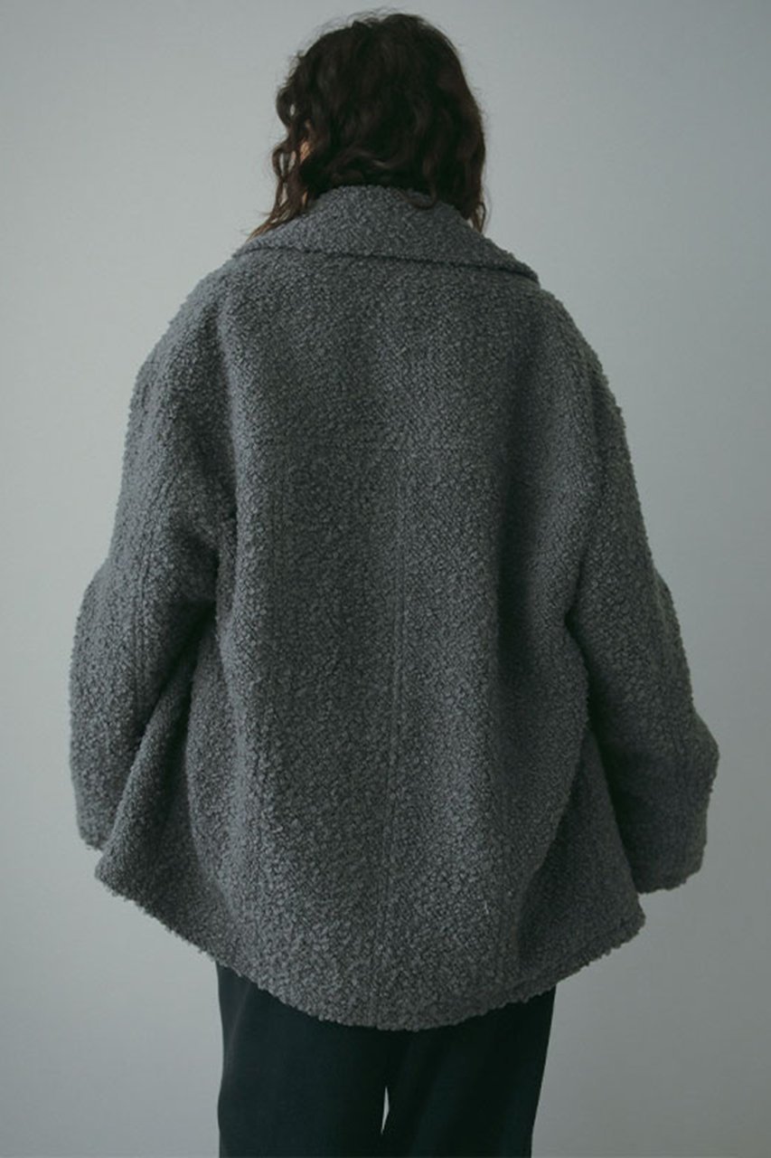【エトレトウキョウ/ETRE TOKYO】のビックカラーブークレPコート 人気、トレンドファッション・服の通販 founy(ファニー) 　ファッション　Fashion　レディースファッション　Fashion for Women　アウター　Coat / Outerwear Collection　コート・ロングコート・ピーコート　Long Coats, Peacoats & More　Pコート　Pea Coats　おすすめ　Recommended / Our Picks　ウォーム　Warm Fabric　ショート　Short, Short Length　スラックス　Slacks, Dress Pants　バランス　Balance, Style Balance　ビッグ　Big, Oversized　ループ　Loop, Loop Knit　other-3|ID: prp329100004260075 ipo3291000000035489845