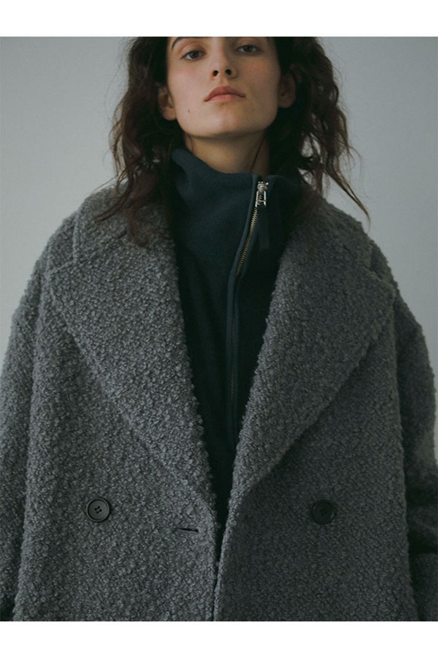 【エトレトウキョウ/ETRE TOKYO】のビックカラーブークレPコート 人気、トレンドファッション・服の通販 founy(ファニー) 　ファッション　Fashion　レディースファッション　Fashion for Women　アウター　Coat / Outerwear Collection　コート・ロングコート・ピーコート　Long Coats, Peacoats & More　Pコート　Pea Coats　おすすめ　Recommended / Our Picks　ウォーム　Warm Fabric　ショート　Short, Short Length　スラックス　Slacks, Dress Pants　バランス　Balance, Style Balance　ビッグ　Big, Oversized　ループ　Loop, Loop Knit　other-6|ID: prp329100004260075 ipo3291000000035489848