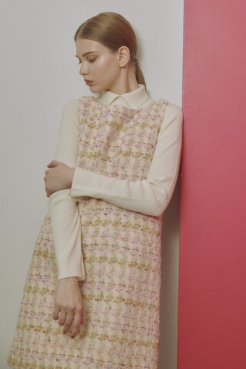 【アルアバイル/allureville】の【LOULOU WILLOUGHBY】LINTONツイードジャンパーワンピース 人気、トレンドファッション・服の通販 founy(ファニー) 　ファッション　Fashion　レディースファッション　WOMEN　ワンピース　Dress　チュニック　Tunic　おすすめ　Recommend　クリスタル　Crystal　シアー　Sheer　ショート　Short　ジャケット　Jacket　チュニック　Tunic　ツィード　Tweed　テーパード　Tapered　パール　Pearl　ロング　Long　春　Spring　other-8|ID: prp329100004260079 ipo3291000000031374398