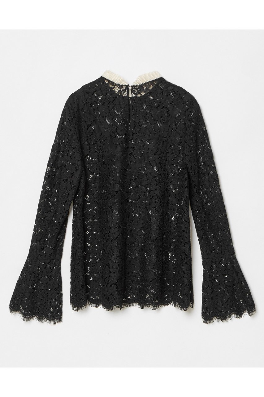 【アルアバイル/allureville】の【LOULOU WILLOUGHBY】パールネックレースブラウス 人気、トレンドファッション・服の通販 founy(ファニー) 　ファッション　Fashion　レディースファッション　Fashion for Women　トップス・カットソー　Cut & Sew Tops　シャツ・ブラウス・オフィスカジュアル　Elegant Blouses & Button-Ups　おすすめ　Recommended / Our Picks　インナー　Innerwear　カフス　Cuff Design　キャミソール　Camisole, Spaghetti Strap Top　ジャケット　Jacket, Outerwear　ストレート　Straight, Straight Cut　スリーブ　Sleeve, Long Sleeve / Short Sleeve　パール　Pearl, Pearl Accent　レース　Lace, Lace Fabric　ロング　Long, Long-Length　エレガント 上品　Elegant　再入荷　Restock / Back in Stock　other-2|ID: prp329100004260081 ipo3291000000032705796