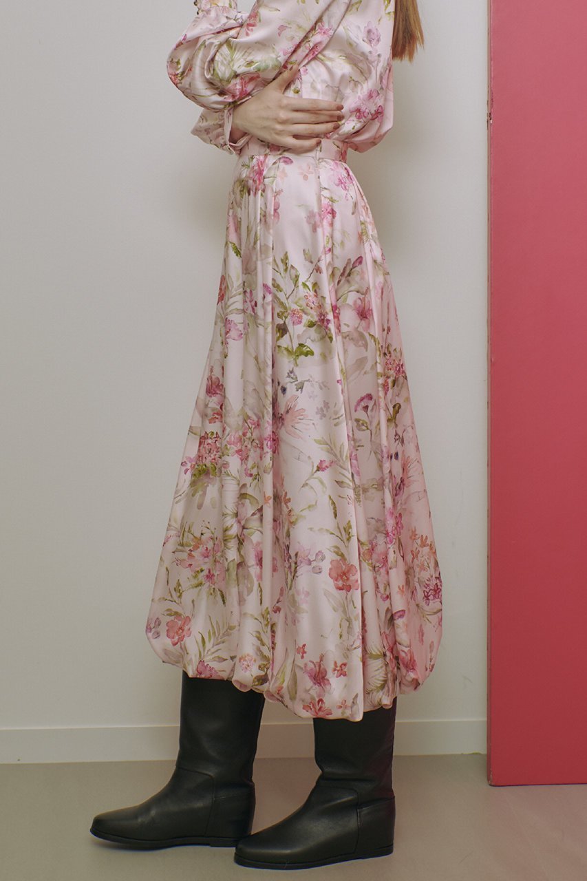 【アルアバイル/allureville】の【LOULOU WILLOUGHBY】RATTIソフトフラワープリントバルーンスカート 人気、トレンドファッション・服の通販 founy(ファニー) 　ファッション　Fashion　レディースファッション　Fashion for Women　スカート　Skirts　ロングスカート　Long Skirts / Maxi & Midi Skirts　おすすめ　Recommended / Our Picks　イタリア　Italy　セットアップ　Set-Up, Coordinated Outfit　バランス　Balance, Style Balance　バルーン　Balloon, Balloon Silhouette　プリント　Print, Printed Pattern　ロング　Long, Long-Length　冬　Winter / This Winter　other-7|ID: prp329100004260083 ipo3291000000032823155