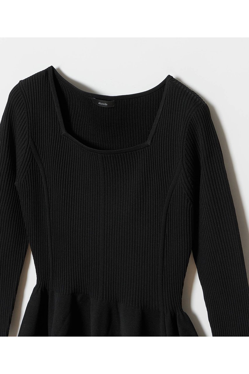 【アルアバイル/allureville】のウエストマークコクーンニットワンピース 人気、トレンドファッション・服の通販 founy(ファニー) 　ファッション　Fashion　レディースファッション　Fashion for Women　ワンピース　Dresses　ニットワンピース　Knit Dresses　チュニック　Tunic Tops & Dresses　ジャケット　Jacket, Outerwear　スクエア　Square, Square Shape　チュニック　Tunic, Long Top　デコルテ　Décolleté, Neckline　フィット　Fit, Slim Fit　フレア　Flare, Flared　ロング　Long, Long-Length　A/W・秋冬　Autumn/Winter　other-3|ID: prp329100004260087 ipo3291000000033705101
