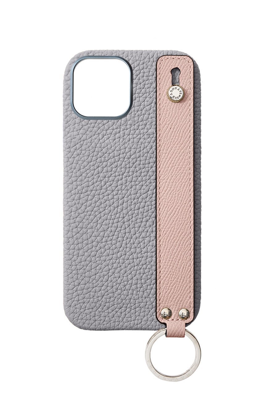 【ボナベンチュラ/BONAVENTURA】のiPhone16 ハンドル付き バックカバーケース シュリンクレザー インテリア・キッズ・メンズ・レディースファッション・服の通販 founy(ファニー) 　ファッション　Fashion　レディースファッション　Fashion for Women　バッグ　Bags　コーティング　Coating, Coated Finish　スタイリッシュ　Stylish, Fashionable　スタンド　Stand Collar, Upright Stand　チャーム　Charm, Pendant　ポケット　Pocket, Pocket Detail　ユニセックス　Unisex, Genderless　ラップ　Wrap, Wrap Design　おすすめ　Recommended / Our Picks　エレガント 上品　Elegant　スマホケース　Smartphone Case　iPhone アイフォーン　iPhone　トゥルーグレー×シェル|ID: prp329100004261111 ipo3291000000033948983