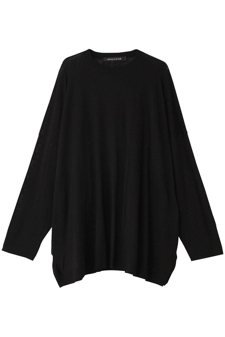 【ミズイロ インド/mizuiro ind】のsheer wide tunic チュニック インテリア・キッズ・メンズ・レディースファッション・服の通販 founy(ファニー) 　ファッション　Fashion　レディースファッション　Fashion for Women　ワンピース　Dresses　チュニック　Tunic Tops & Dresses　シンプル　Simple, Minimal　チュニック　Tunic, Long Top　ビスチェ　Bustier, Corset Top　black|ID: prp329100004261126 ipo3291000000032887843
