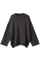 【ミズイロ インド/mizuiro ind】のpattern knitting wide P/O プルオーバー gray|ID:prp329100004261129