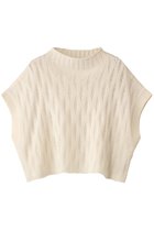 【ミズイロ インド/mizuiro ind】のpattern knitting short vest ベスト off white|ID: prp329100004261130 ipo3291000000032964660