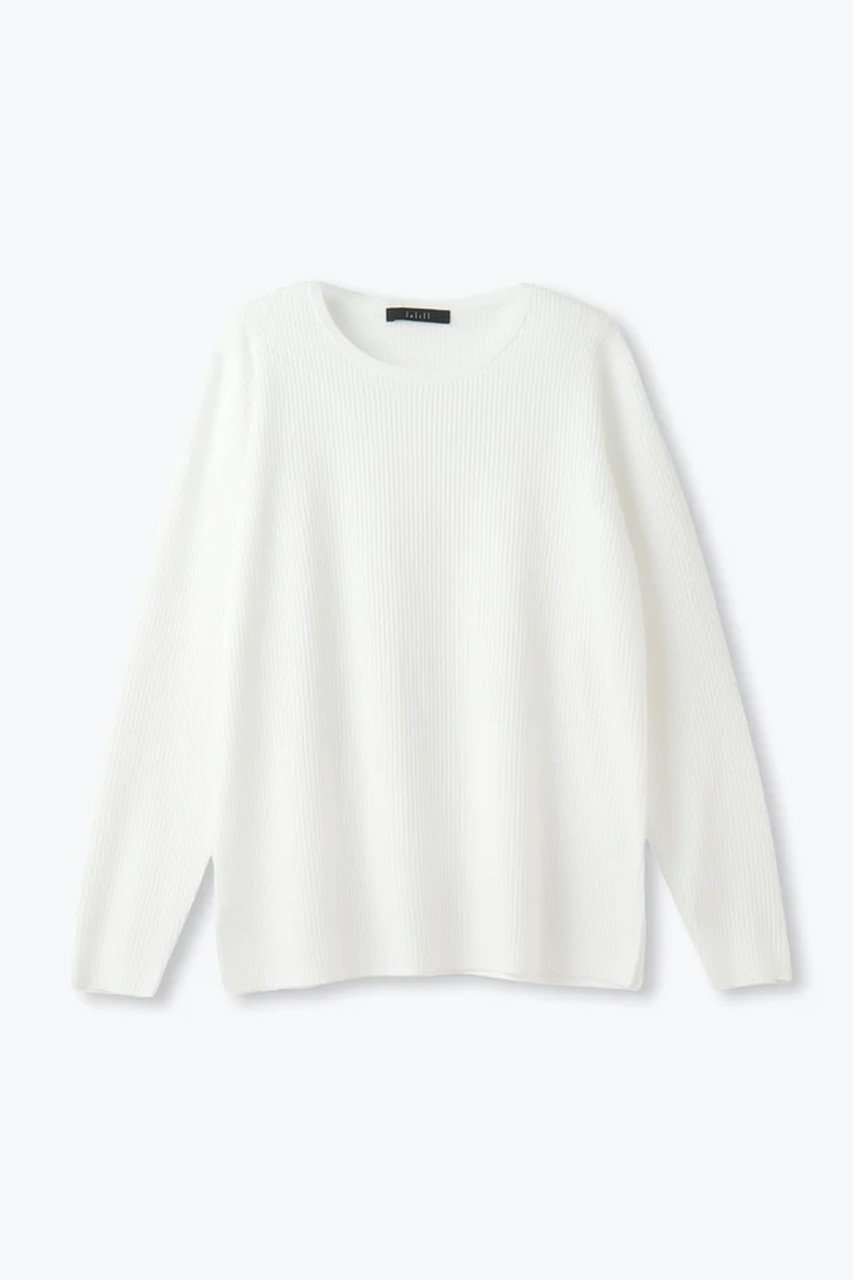 【レリル/lelill】のハイテクリブニット インテリア・キッズ・メンズ・レディースファッション・服の通販 founy(ファニー) 　ファッション　Fashion　レディースファッション　Fashion for Women　トップス・カットソー　Cut & Sew Tops　ニット　Knit Tops & Sweaters　カジュアルプルオーバー・ニットトップス　Pullovers & Knit Tops / Casual Pullovers　シンプル　Simple, Minimal　冬　Winter / This Winter　定番　Standard, Basic Item　オフホワイト|ID: prp329100004261752 ipo3291000000032786301