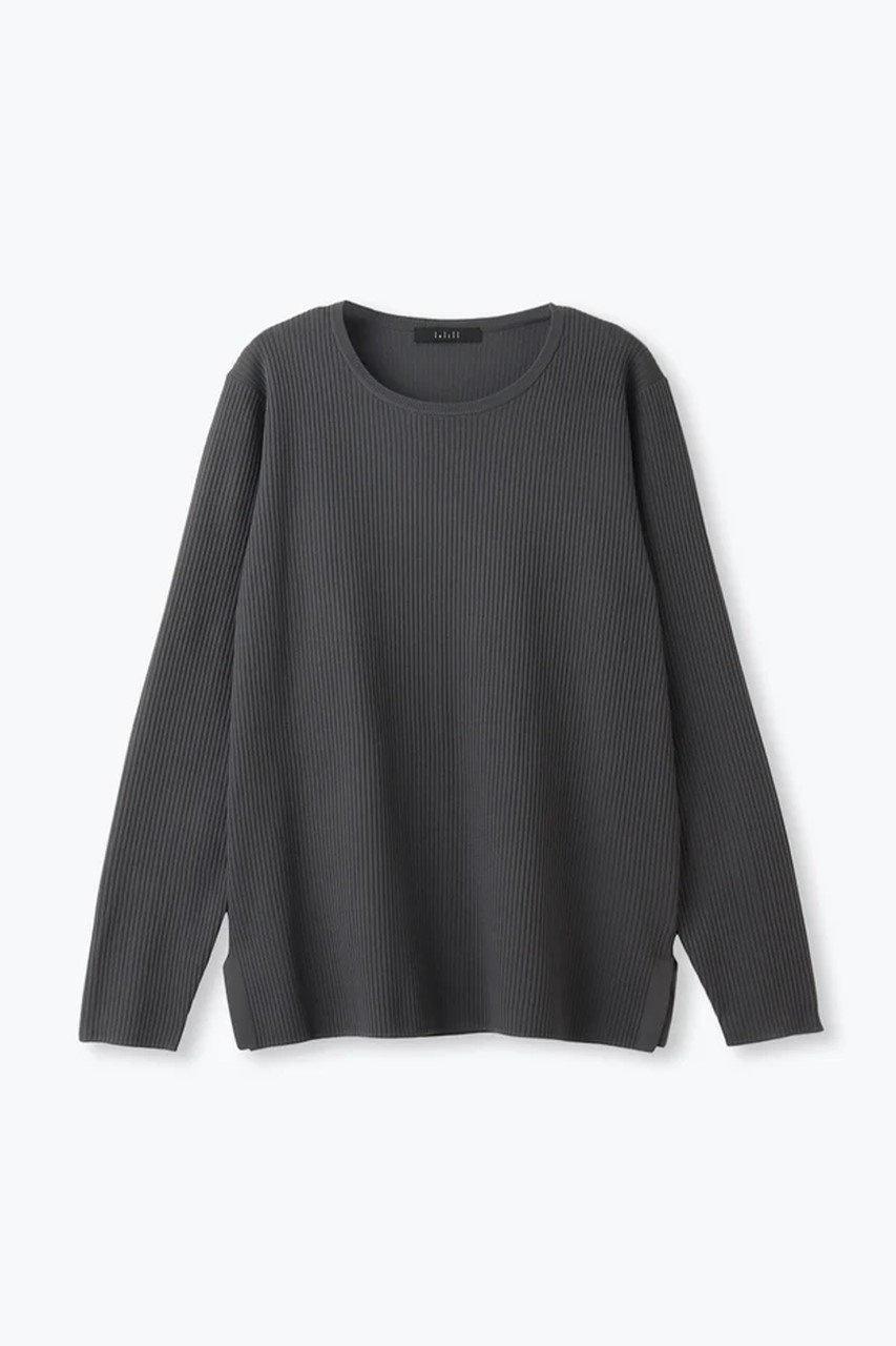 【レリル/lelill】のハイテクリブニット インテリア・キッズ・メンズ・レディースファッション・服の通販 founy(ファニー) 　ファッション　Fashion　レディースファッション　Fashion for Women　トップス・カットソー　Cut & Sew Tops　ニット　Knit Tops & Sweaters　カジュアルプルオーバー・ニットトップス　Pullovers & Knit Tops / Casual Pullovers　シンプル　Simple, Minimal　冬　Winter / This Winter　定番　Standard, Basic Item　チャコールグレー|ID: prp329100004261752 ipo3291000000032786303