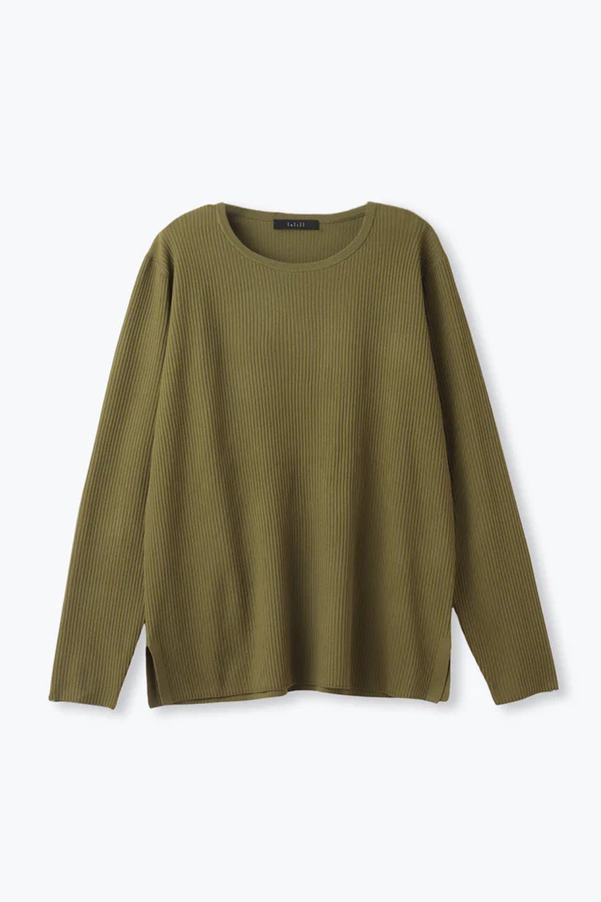 【レリル/lelill】のハイテクリブニット インテリア・キッズ・メンズ・レディースファッション・服の通販 founy(ファニー) 　ファッション　Fashion　レディースファッション　Fashion for Women　トップス・カットソー　Cut & Sew Tops　ニット　Knit Tops & Sweaters　カジュアルプルオーバー・ニットトップス　Pullovers & Knit Tops / Casual Pullovers　シンプル　Simple, Minimal　冬　Winter / This Winter　定番　Standard, Basic Item　カーキ|ID: prp329100004261752 ipo3291000000032786305