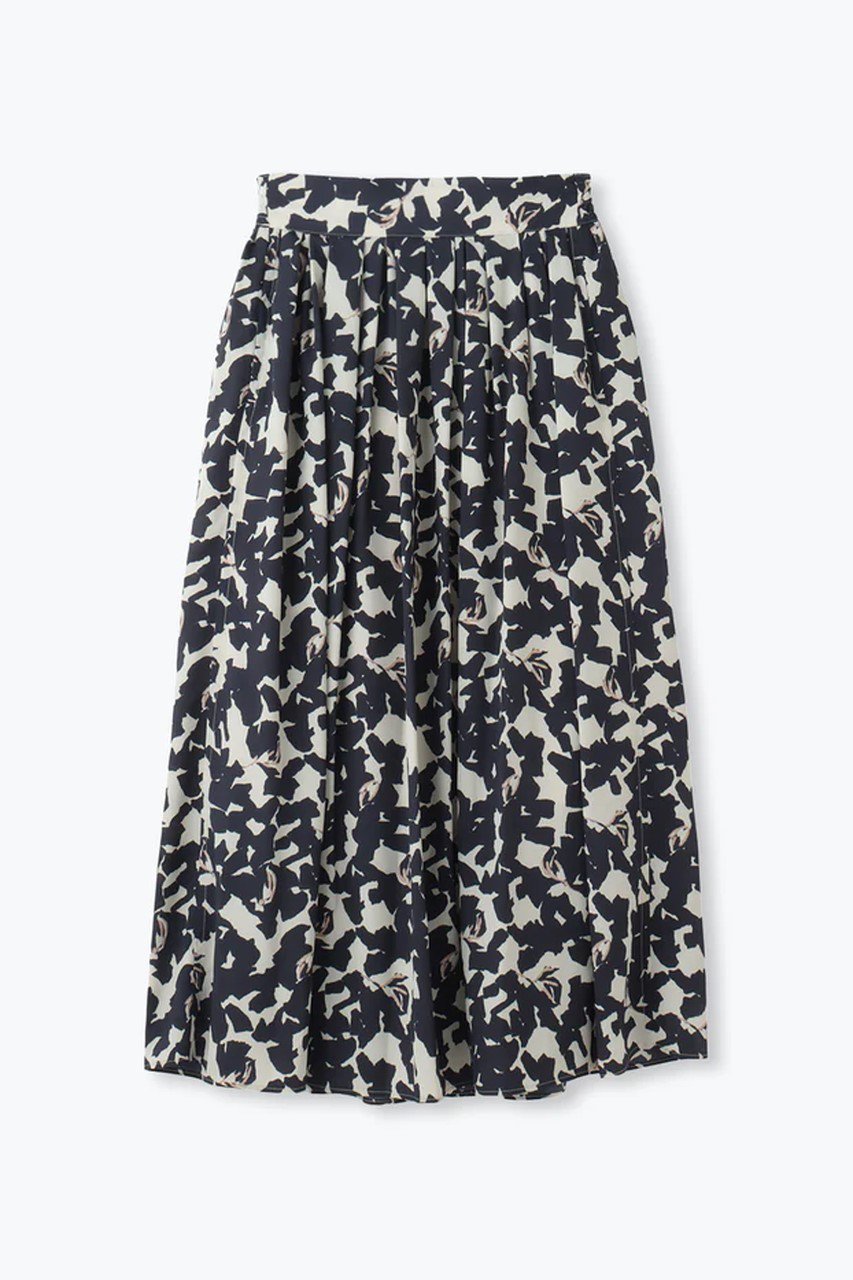 【レリル/lelill】のボタニカルデシンフレアーSK インテリア・キッズ・メンズ・レディースファッション・服の通販 founy(ファウニー) 　ファッション　Fashion　レディースファッション　Fashion for Women　スカート　Skirts　エレガント 上品　Elegant　ドレープ　Drape, Draping Fabric　フレア　Flare, Flared　フレアースカート　Flared Skirt, A-Line Skirt　ベージュ|ID: prp329100004261753 ipo3291000000036752206