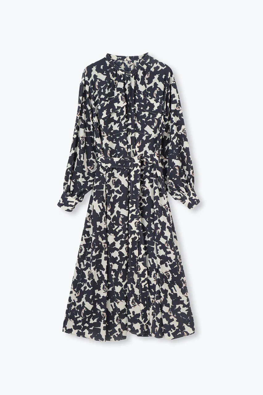 【レリル/lelill】のボタニカルデシンシャツOP 人気、トレンドファッション・服の通販 founy(ファニー) 　ファッション　Fashion　レディースファッション　Fashion for Women　ワンピース　Dresses　チュニック　Tunic Tops & Dresses　ギャザー　Gathered, Ruffled　チュニック　Tunic, Long Top　ドレープ　Drape, Draping Fabric　フィット　Fit, Slim Fit　フレア　Flare, Flared　リラックス　Relax, Relaxed Fit　 other-1|ID: prp329100004261755 ipo3291000000032919882
