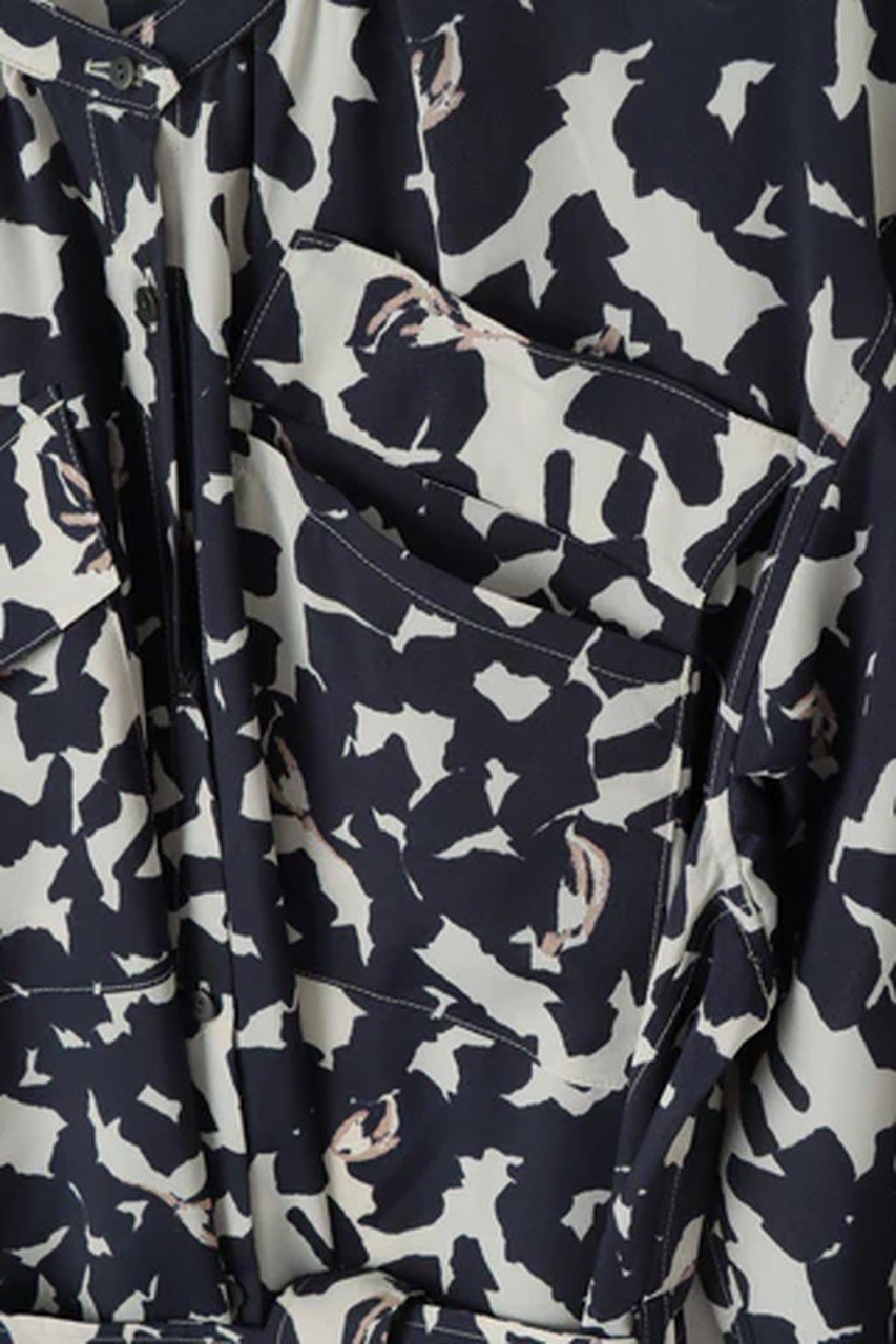 【レリル/lelill】のボタニカルデシンシャツOP 人気、トレンドファッション・服の通販 founy(ファニー) 　ファッション　Fashion　レディースファッション　Fashion for Women　ワンピース　Dresses　チュニック　Tunic Tops & Dresses　ギャザー　Gathered, Ruffled　チュニック　Tunic, Long Top　ドレープ　Drape, Draping Fabric　フィット　Fit, Slim Fit　フレア　Flare, Flared　リラックス　Relax, Relaxed Fit　other-4|ID: prp329100004261755 ipo3291000000032919923