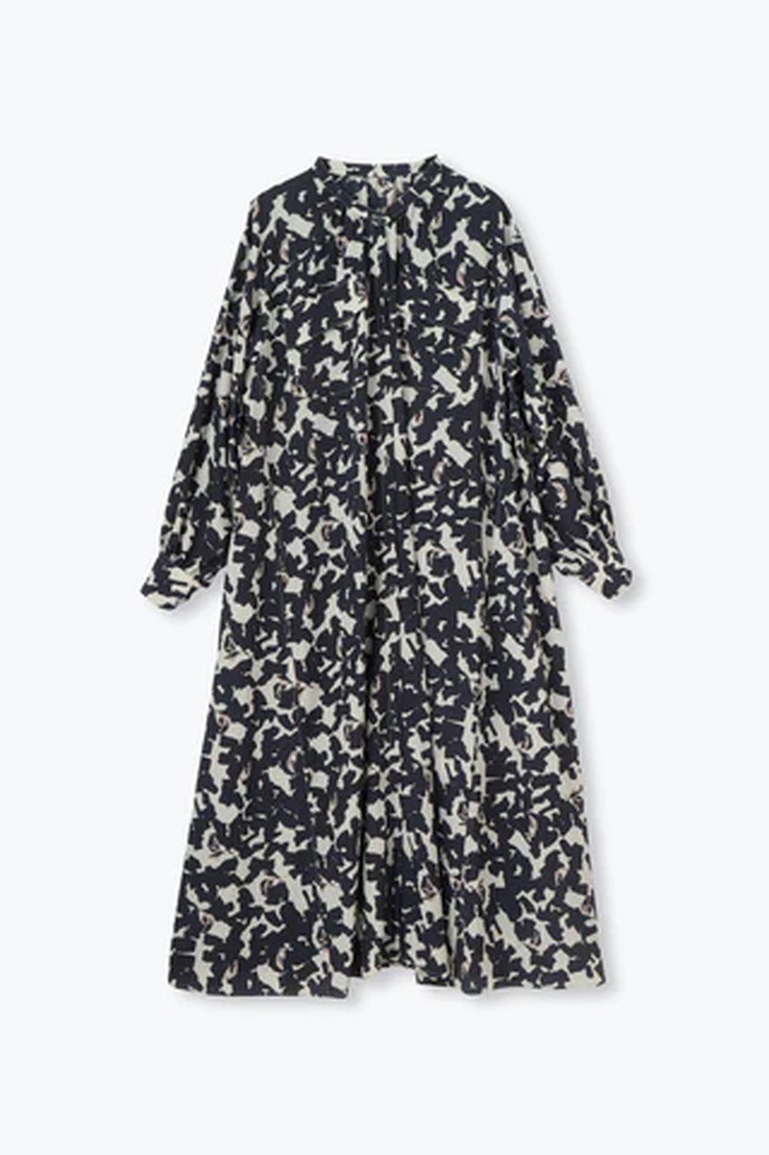 【レリル/lelill】のボタニカルデシンシャツOP 人気、トレンドファッション・服の通販 founy(ファニー) 　ファッション　Fashion　レディースファッション　Fashion for Women　ワンピース　Dresses　チュニック　Tunic Tops & Dresses　ギャザー　Gathered, Ruffled　チュニック　Tunic, Long Top　ドレープ　Drape, Draping Fabric　フィット　Fit, Slim Fit　フレア　Flare, Flared　リラックス　Relax, Relaxed Fit　other-6|ID: prp329100004261755 ipo3291000000032919940