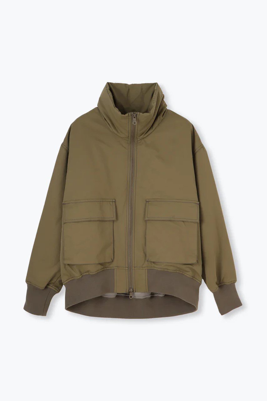 【レリル/lelill】のハイネックフライトJK インテリア・キッズ・メンズ・レディースファッション・服の通販 founy(ファニー) 　ファッション　Fashion　レディースファッション　Fashion for Women　アウター　Coat / Outerwear Collection　レディースジャケット・軽アウター　Jackets　ジャケット　Jacket, Outerwear　トラベル　Travel, Travel Gear　ハイネック　High Neck, Mock Neck　フロント　Front, Front Design　ポケット　Pocket, Pocket Detail　軽量　Lightweight, Ultra Light　防寒　Cold Protection, Winter-Ready　カーキ|ID: prp329100004261756 ipo3291000000032960895