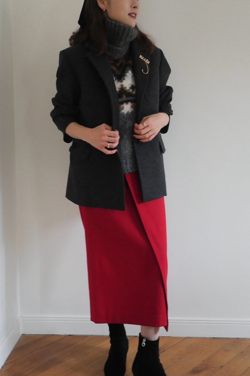 【アロー/aLORS】のJupe en tweed MOON “Bonnie“ スカート 人気、トレンドファッション・服の通販 founy(ファニー) 　ファッション　Fashion　レディースファッション　WOMEN　スカート　Skirt　ロングスカート　Long Skirt　おすすめ　Recommend　イタリア　Italy　キルト　Quilt　クラシカル　Classical　セットアップ　Set Up　ツイード　Tweed　ブローチ　Brooch　ロング　Long　other-5|ID: prp329100004263726 ipo3291000000031373261