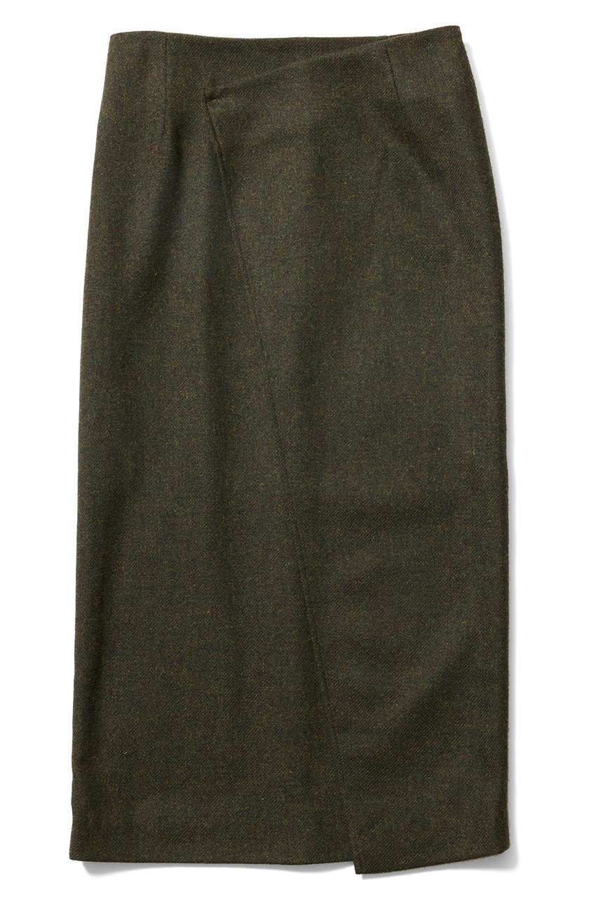 【アロー/aLORS】のJupe en tweed MOON “Bonnie“ スカート インテリア・キッズ・メンズ・レディースファッション・服の通販 founy(ファニー) 　ファッション　Fashion　レディースファッション　Fashion for Women　スカート　Skirts　ロングスカート　Long Skirts / Maxi & Midi Skirts　おすすめ　Recommended / Our Picks　イタリア　Italy　キルト　Quilt, Quilted Fabric　クラシカル　Classical, Vintage-Inspired　セットアップ　Set-Up, Coordinated Outfit　ツイード　Twill, Twill Weave　ブローチ　Brooch, Pin Brooch　ロング　Long, Long-Length　カーキ|ID: prp329100004263726 ipo3291000000032826639