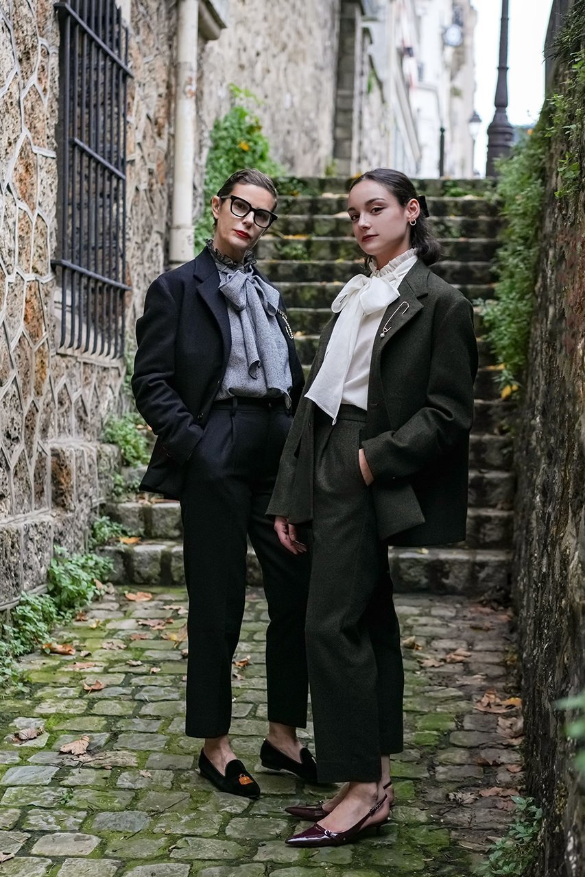 【アロー/aLORS】のPantalon fusele en tweed MOON “Bonnie“ ツイードテーパードパンツ 人気、トレンドファッション・服の通販 founy(ファニー) 　ファッション　Fashion　レディースファッション　WOMEN　パンツ　Pants　コレクション　Collection　今季　This Season　セットアップ　Set Up　センター　Center　ツイード　Tweed　フロント　Front　ポケット　Pocket　おすすめ　Recommend　other-8|ID: prp329100004263727 ipo3291000000031373276