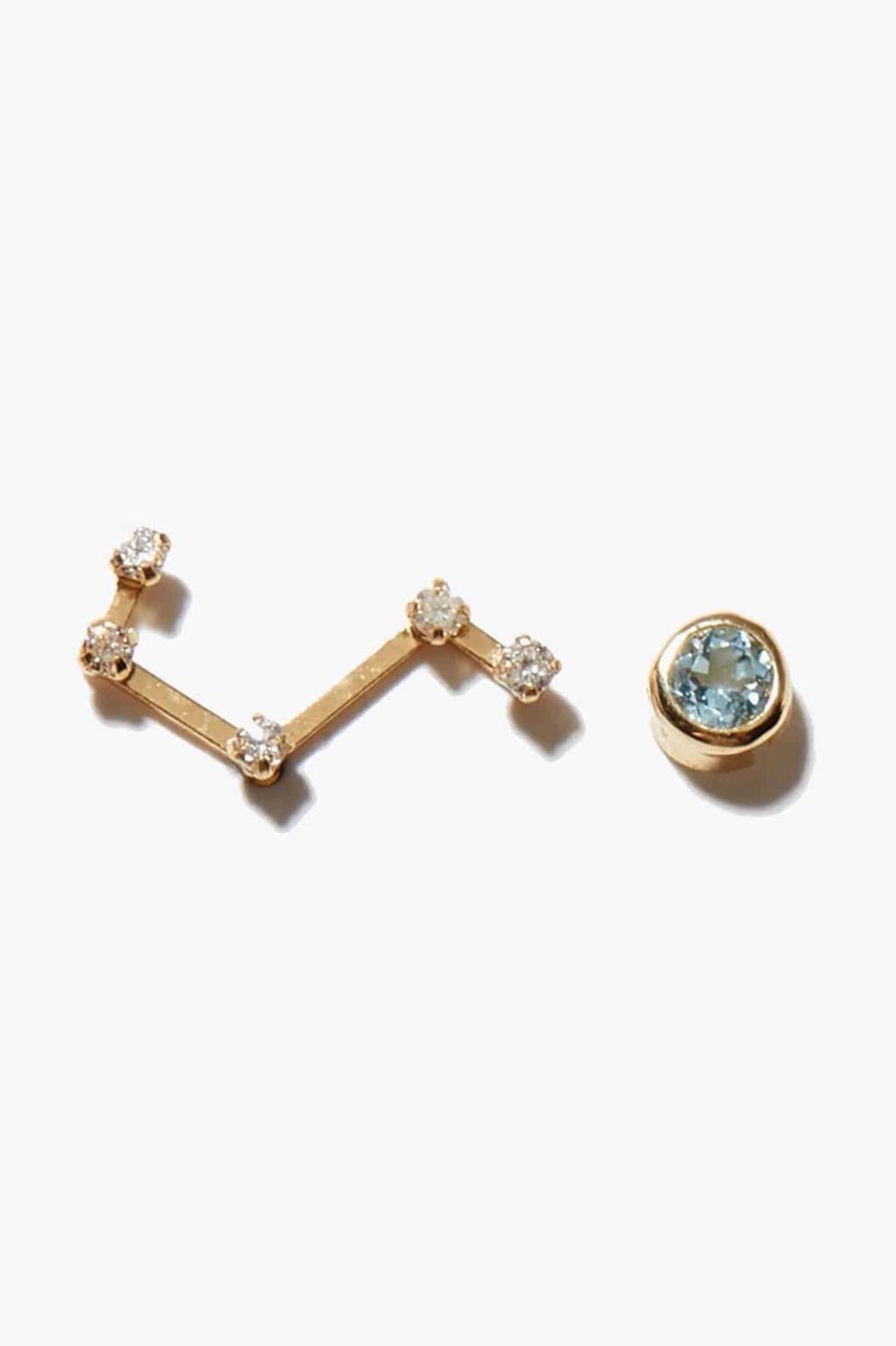 【アルティーダ ウード/ARTIDA OUD】のconstellation K10 蠍座ダイヤモンド ブルートパーズ ピアス インテリア・キッズ・メンズ・レディースファッション・服の通販 founy(ファニー) 　ファッション　Fashion　レディースファッション　Fashion for Women　ジュエリー　Jewelry　ファッションリング　Fashion Rings　イヤリング・フープ・ドロップタイプ　Hoop, Drop & Clip Earrings　アシンメトリー　Asymmetrical Style　イヤリング　Earrings　ギフト プレゼント　Gift / Present　ダイヤモンド　Diamond, Brilliant Cut　ブルー|ID: prp329100004263734 ipo3291000000035579401