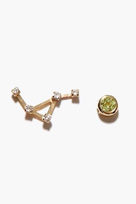 【アルティーダ ウード/ARTIDA OUD】 constellation K10 天秤座ダイヤモンド ペリドット ピアス人気、トレンドファッション・服の通販 founy(ファニー) ファッション Fashion レディースファッション Fashion for Women ジュエリー Jewelry ファッションリング Fashion Rings イヤリング・フープ・ドロップタイプ Hoop, Drop & Clip Earrings アシンメトリー Asymmetrical Style イヤリング Earrings ギフト プレゼント Gift / Present ダイヤモンド Diamond, Brilliant Cut |ID:prp329100004263735