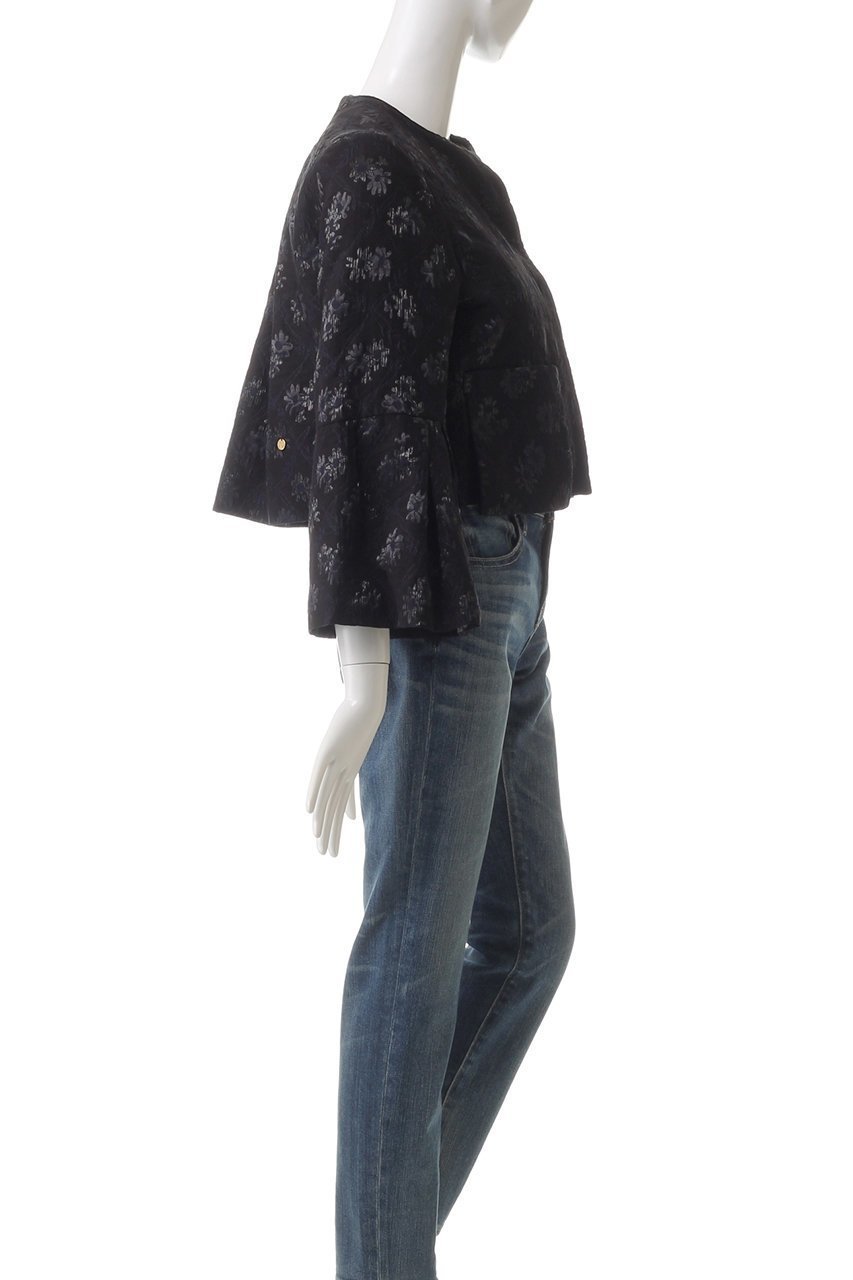 【ミュベール/MUVEIL】の花ジャカードジャケット 人気、トレンドファッション・服の通販 founy(ファニー) 　ファッション　Fashion　レディースファッション　Fashion for Women　アウター　Coat / Outerwear Collection　レディースジャケット・軽アウター　Jackets　コンパクト　Compact, Small Size　ショート　Short, Short Length　ジャカード／ジャガード　Jacquard, Woven Pattern　ジャケット　Jacket, Outerwear　other-3|ID: prp329100004263760 ipo3291000000032933633