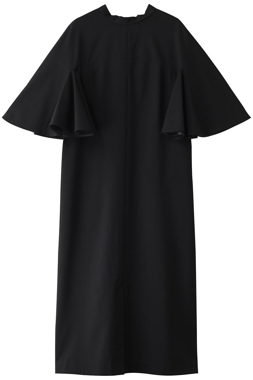 【ミュベール/MUVEIL】のラメストライプワンピース インテリア・キッズ・メンズ・レディースファッション・服の通販 founy(ファニー) 　ファッション　Fashion　レディースファッション　Fashion for Women　ワンピース　Dresses　チュニック　Tunic Tops & Dresses　チュニック　Tunic, Long Top　フレア　Flare, Flared　ボックス　Boxy, Box Shape　マニッシュ　Mannish, Boyish　リボン　Ribbon, Bow　ロング　Long, Long-Length　エレガント 上品　Elegant　ブラック|ID: prp329100004263761 ipo3291000000032866857