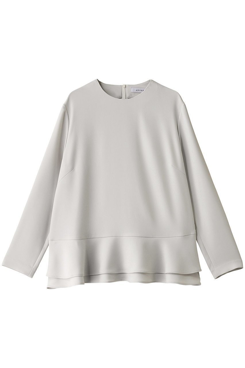 【アドーア/ADORE】のドライミドルジョーゼットブラウス インテリア・キッズ・メンズ・レディースファッション・服の通販 founy(ファニー) 　ファッション　Fashion　レディースファッション　WOMEN　トップス・カットソー　Tops/Tshirt　シャツ/ブラウス　Shirts/Blouses　おすすめ　Recommend　ストレッチ　Stretch　スリーブ　Sleeve　セットアップ　Set Up　ドレープ　Drape　フレア　Flare　ロング　Long　エレガント 上品　Elegant　グレー|ID: prp329100004263764 ipo3291000000030337213