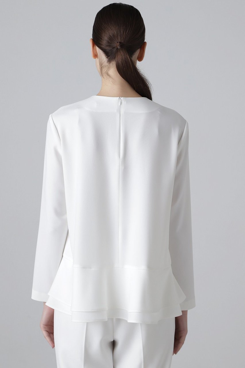 【アドーア/ADORE】のドライミドルジョーゼットブラウス 人気、トレンドファッション・服の通販 founy(ファニー) 　ファッション　Fashion　レディースファッション　WOMEN　トップス・カットソー　Tops/Tshirt　シャツ/ブラウス　Shirts/Blouses　おすすめ　Recommend　ストレッチ　Stretch　スリーブ　Sleeve　セットアップ　Set Up　ドレープ　Drape　フレア　Flare　ロング　Long　エレガント 上品　Elegant　other-3|ID: prp329100004263764 ipo3291000000031373675