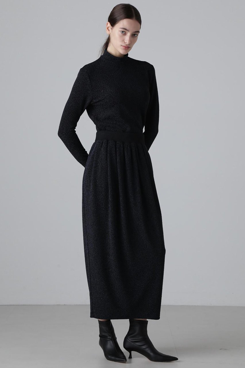 【アドーア/ADORE】のシャイニーニットジャガードハイネックカットソー 人気、トレンドファッション・服の通販 founy(ファニー) 　ファッション　Fashion　レディースファッション　Fashion for Women　トップス・カットソー　Cut & Sew Tops　ニット　Knit Tops & Sweaters　シャツ・ブラウス・オフィスカジュアル　Elegant Blouses & Button-Ups　ロングTシャツ・Tシャツ　Longline T-Shirts & Tees　カットソー・ベーシックTシャツ　Cut-and-Sewn Tops / Stretch Tees & Basics　インナー　Innerwear　ジャケット　Jacket, Outerwear　スリーブ　Sleeve, Long Sleeve / Short Sleeve　メタリック　Metallic, Shiny Finish　ロング　Long, Long-Length　other-5|ID: prp329100004263770 ipo3291000000034397701