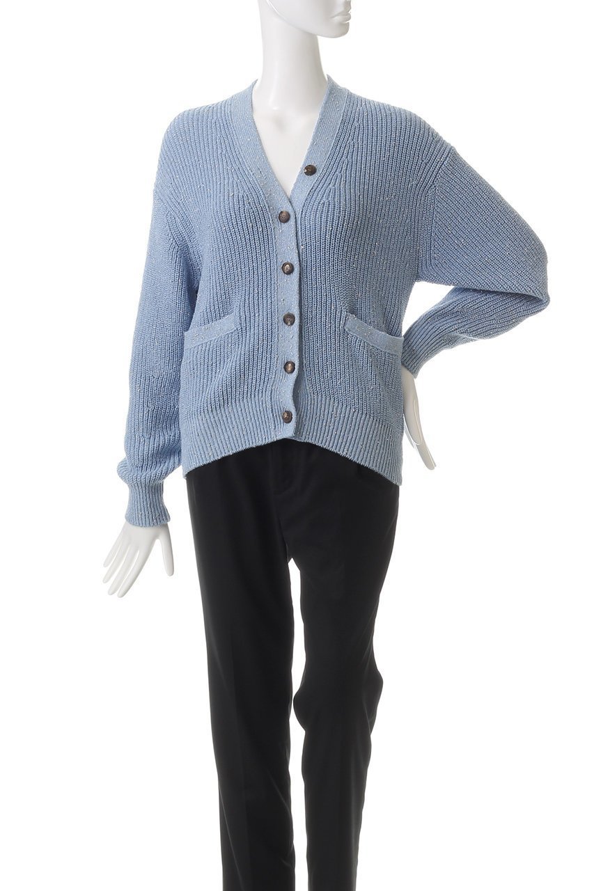 【デパリエ/DEPAREILLE】のコットンラメカーディガン 人気、トレンドファッション・服の通販 founy(ファニー) 　ファッション　Fashion　レディースファッション　WOMEN　トップス・カットソー　Tops/Tshirt　ニット　Knit Tops　カーディガン　Cardigans　なめらか　Smooth　カーディガン　Cardigan　マキシ　Maxi　ワイド　Wide　エレガント 上品　Elegant　other-2|ID: prp329100004263788 ipo3291000000031373777