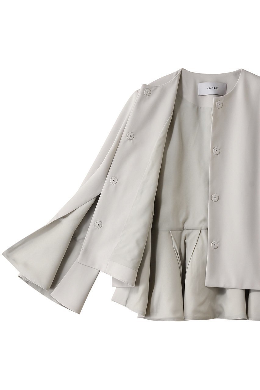 【アドーア/ADORE】のドライミドルジョーゼットジャケット 人気、トレンドファッション・服の通販 founy(ファニー) 　ファッション　Fashion　レディースファッション　Fashion for Women　アウター　Coat / Outerwear Collection　レディースジャケット・軽アウター　Jackets　クラシック　Classic, Timeless Style　ジャケット　Jacket, Outerwear　ストレッチ　Stretch, Stretchy Fabric　スリット　Slit, Slit Detail　セットアップ　Set-Up, Coordinated Outfit　ドレス　Dress, One-Piece　ドレープ　Drape, Draping Fabric　フォーマル　Formal, Dressy　フレア　Flare, Flared　エレガント 上品　Elegant　other-6|ID: prp329100004263792 ipo3291000000032938351