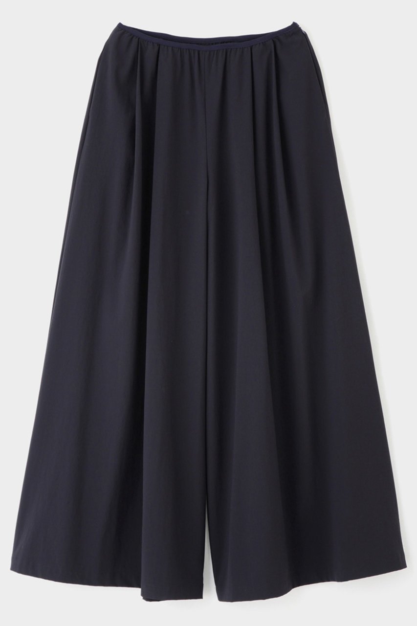 【ル フィル/LE PHIL】のナイロンストレッチブロードパンツ インテリア・キッズ・メンズ・レディースファッション・服の通販 founy(ファニー) 　ファッション　Fashion　レディースファッション　Fashion for Women　パンツ　Pants & Trousers　ギャザー　Gathered, Ruffled　コンパクト　Compact, Small Size　タフタ　Taffeta, Structured Fabric　バランス　Balance, Style Balance　ワイド　Wide, Wide Fit　ネイビー|ID: prp329100004263797 ipo3291000000035493192