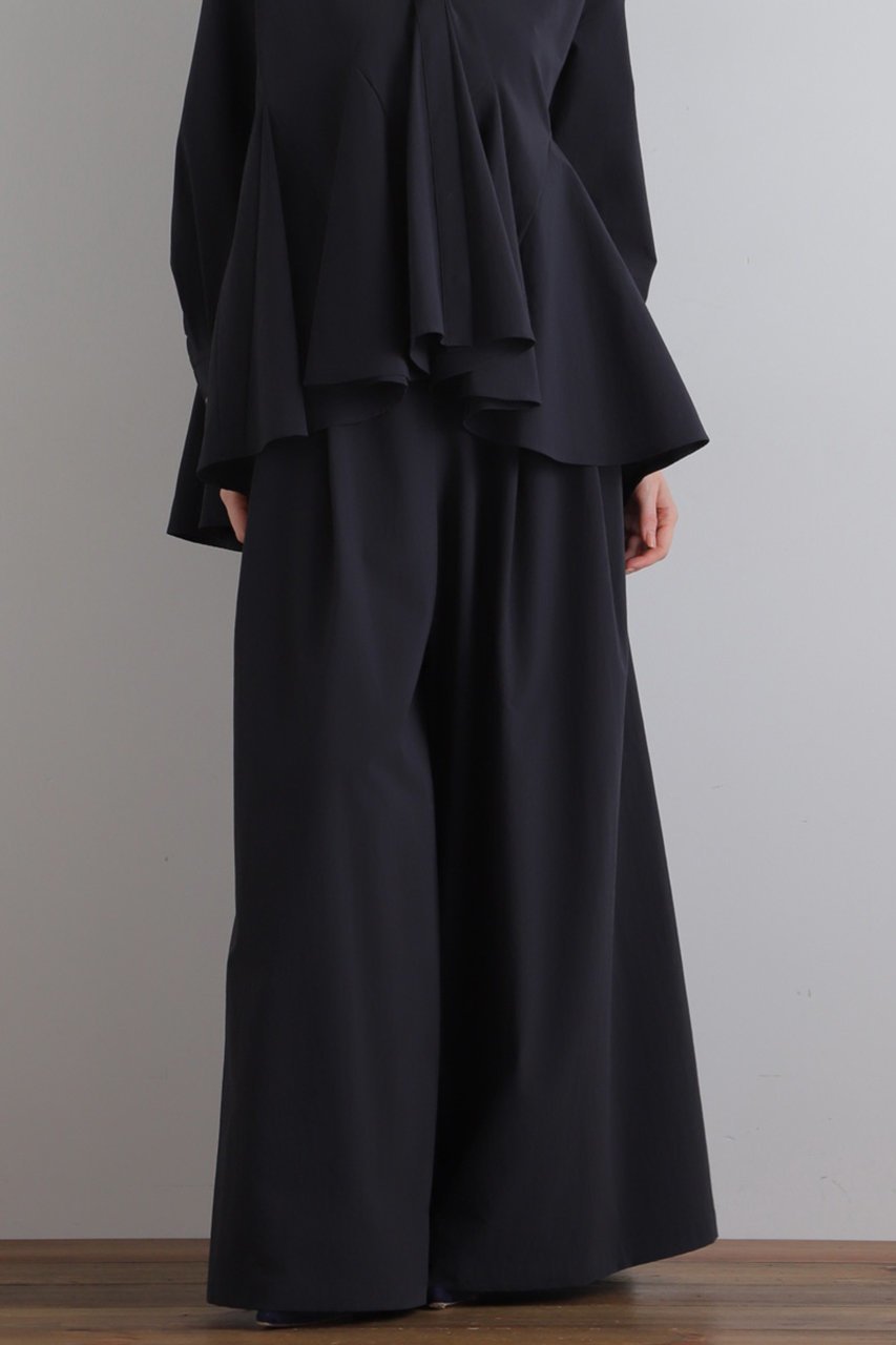 【ル フィル/LE PHIL】のナイロンストレッチブロードパンツ 人気、トレンドファッション・服の通販 founy(ファニー) 　ファッション　Fashion　レディースファッション　Fashion for Women　パンツ　Pants & Trousers　ギャザー　Gathered, Ruffled　コンパクト　Compact, Small Size　タフタ　Taffeta, Structured Fabric　バランス　Balance, Style Balance　ワイド　Wide, Wide Fit　other-2|ID: prp329100004263797 ipo3291000000036040034