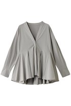 【ル フィル/LE PHIL】のナイロンストレッチブロードブラウス 人気、トレンドファッション・服の通販 founy(ファニー) ファッション Fashion レディースファッション Fashion for Women トップス・カットソー Cut & Sew Tops シャツ・ブラウス・オフィスカジュアル Elegant Blouses & Button-Ups シンプル Simple, Minimal スリーブ Sleeve, Long Sleeve / Short Sleeve セットアップ Set-Up, Coordinated Outfit タフタ Taffeta, Structured Fabric フレア Flare, Flared ロング Long, Long-Length thumbnail グレー|ID: prp329100004263798 ipo3291000000032876044