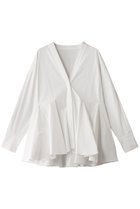 【ル フィル/LE PHIL】のナイロンストレッチブロードブラウス 人気、トレンドファッション・服の通販 founy(ファニー) ファッション Fashion レディースファッション Fashion for Women トップス・カットソー Cut & Sew Tops シャツ・ブラウス・オフィスカジュアル Elegant Blouses & Button-Ups シンプル Simple, Minimal スリーブ Sleeve, Long Sleeve / Short Sleeve セットアップ Set-Up, Coordinated Outfit タフタ Taffeta, Structured Fabric フレア Flare, Flared ロング Long, Long-Length thumbnail ホワイト|ID: prp329100004263798 ipo3291000000032876049