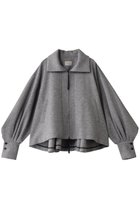 【ル フィル/LE PHIL】のダンボールダブルジップジャケット 人気、トレンドファッション・服の通販 founy(ファニー) ファッション Fashion レディースファッション Fashion for Women アウター Coat / Outerwear Collection レディースジャケット・軽アウター Jackets ジャケット Jacket, Outerwear スタンド Stand Collar, Upright Stand ドレープ Drape, Draping Fabric ブルゾン Blouson, Bomber Jacket エレガント 上品 Elegant thumbnail グレー|ID: prp329100004263801 ipo3291000000032923788