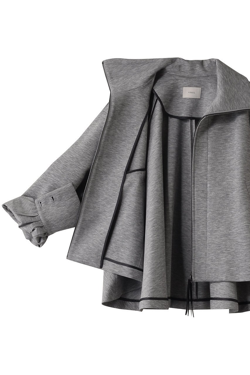 【ル フィル/LE PHIL】のダンボールダブルジップジャケット 人気、トレンドファッション・服の通販 founy(ファニー) 　ファッション　Fashion　レディースファッション　Fashion for Women　アウター　Coat / Outerwear Collection　レディースジャケット・軽アウター　Jackets　ジャケット　Jacket, Outerwear　スタンド　Stand Collar, Upright Stand　ドレープ　Drape, Draping Fabric　ブルゾン　Blouson, Bomber Jacket　エレガント 上品　Elegant　other-6|ID: prp329100004263801 ipo3291000000032923833