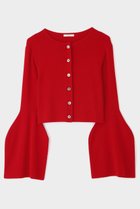 【ル フィル/LE PHIL】のランタンスリーブカーディガン レッド|ID: prp329100004263802 ipo3291000000035863598