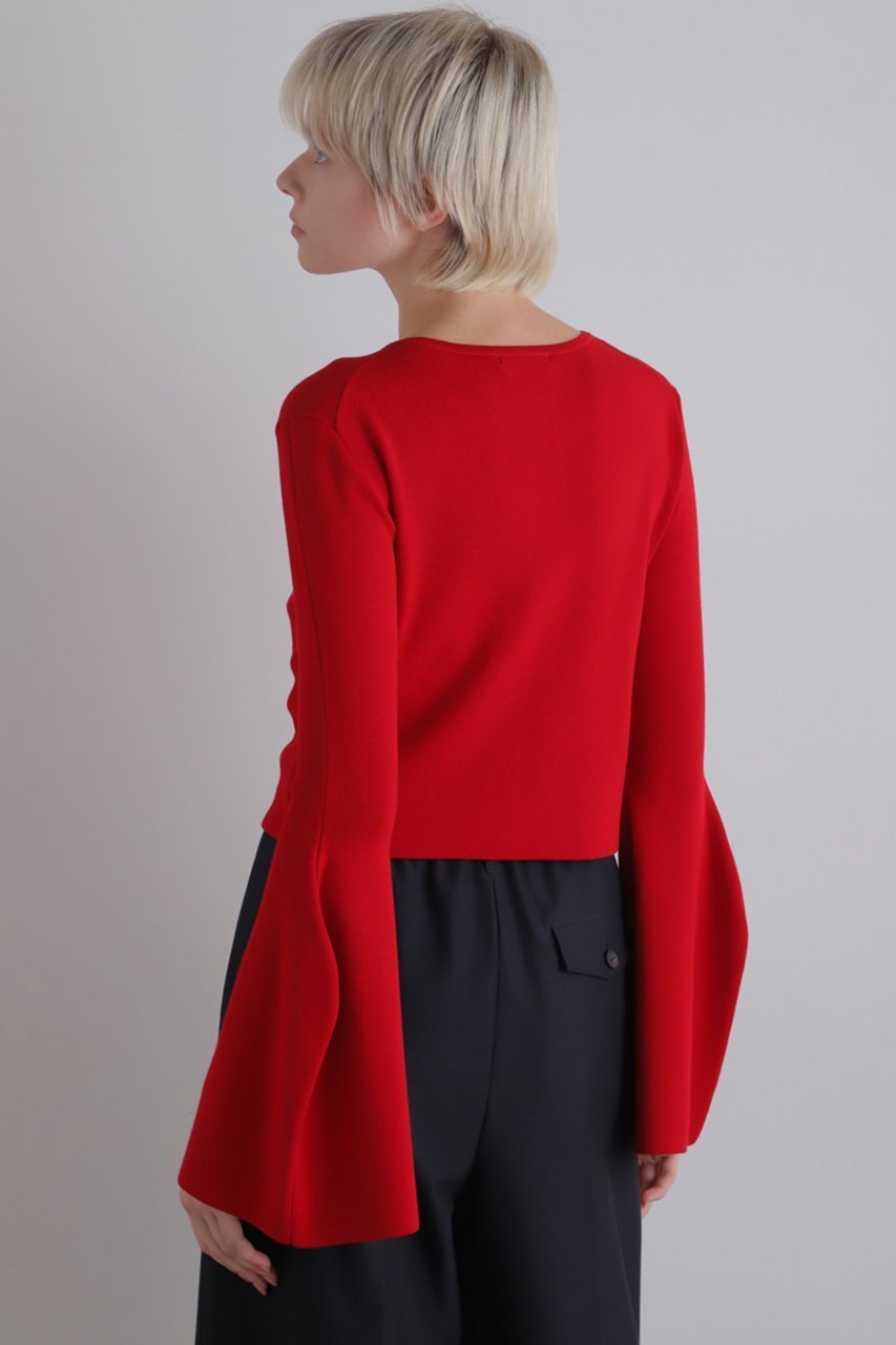 【ル フィル/LE PHIL】のランタンスリーブカーディガン 人気、トレンドファッション・服の通販 founy(ファニー) 　ファッション　Fashion　レディースファッション　Fashion for Women　トップス・カットソー　Cut & Sew Tops　ニット　Knit Tops & Sweaters　カーディガン・羽織り　Layered Style Cardigans　カーディガン　Cardigan, Knitwear　ショート　Short, Short Length　タフタ　Taffeta, Structured Fabric　ワイド　Wide, Wide Fit　other-3|ID: prp329100004263802 ipo3291000000035863600