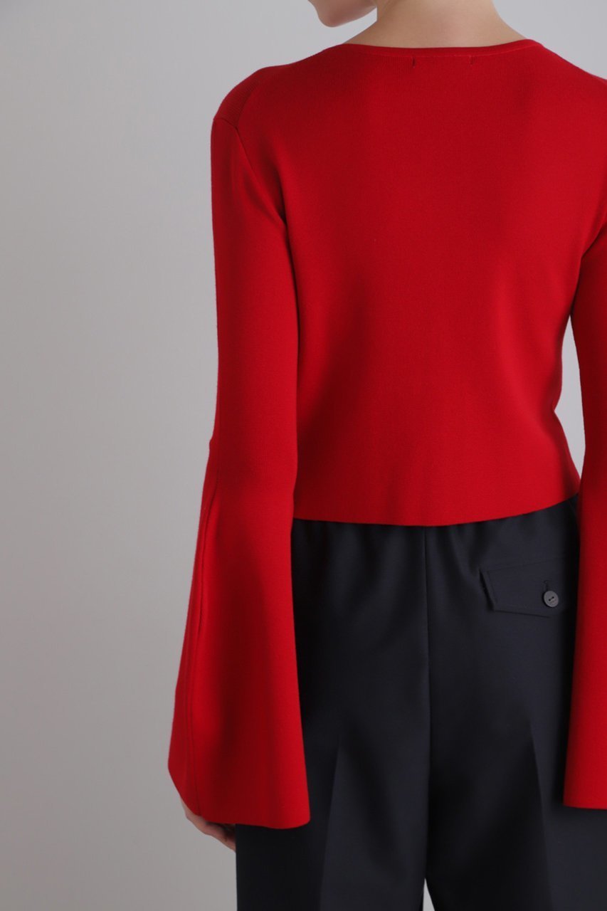 【ル フィル/LE PHIL】のランタンスリーブカーディガン 人気、トレンドファッション・服の通販 founy(ファニー) 　ファッション　Fashion　レディースファッション　Fashion for Women　トップス・カットソー　Cut & Sew Tops　ニット　Knit Tops & Sweaters　カーディガン・羽織り　Layered Style Cardigans　カーディガン　Cardigan, Knitwear　ショート　Short, Short Length　タフタ　Taffeta, Structured Fabric　ワイド　Wide, Wide Fit　other-5|ID: prp329100004263802 ipo3291000000035863602