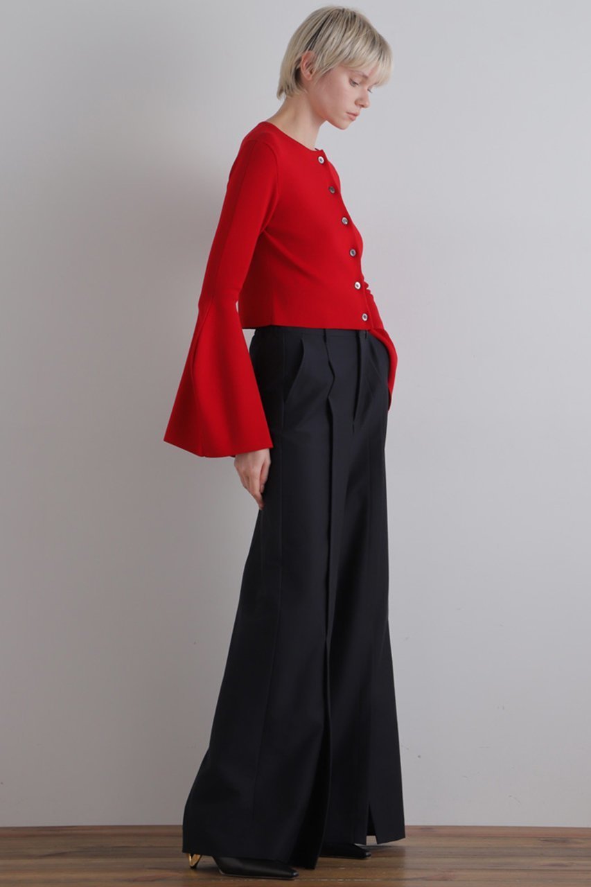 【ル フィル/LE PHIL】のランタンスリーブカーディガン 人気、トレンドファッション・服の通販 founy(ファニー) 　ファッション　Fashion　レディースファッション　Fashion for Women　トップス・カットソー　Cut & Sew Tops　ニット　Knit Tops & Sweaters　カーディガン・羽織り　Layered Style Cardigans　カーディガン　Cardigan, Knitwear　ショート　Short, Short Length　タフタ　Taffeta, Structured Fabric　ワイド　Wide, Wide Fit　other-7|ID: prp329100004263802 ipo3291000000035863604