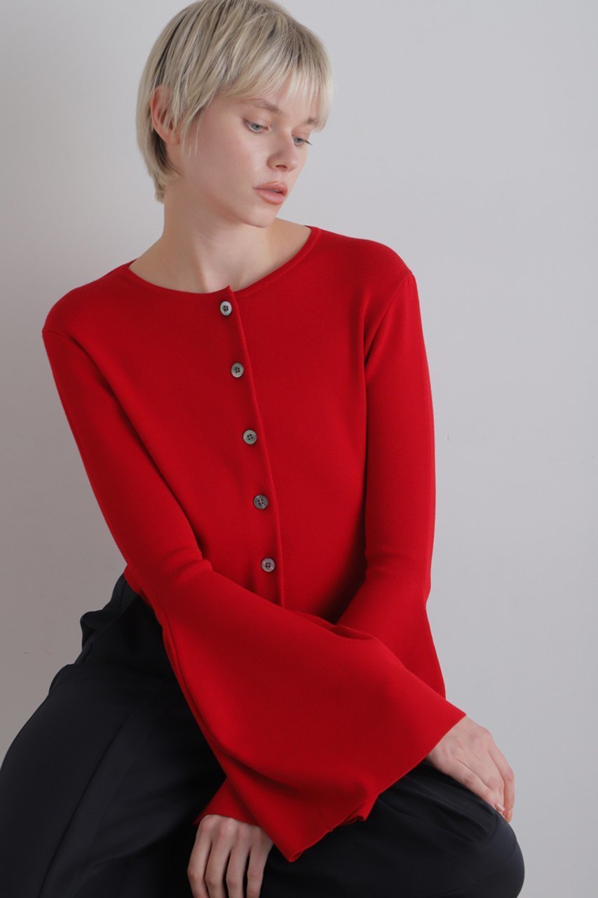 【ル フィル/LE PHIL】のランタンスリーブカーディガン 人気、トレンドファッション・服の通販 founy(ファニー) 　ファッション　Fashion　レディースファッション　Fashion for Women　トップス・カットソー　Cut & Sew Tops　ニット　Knit Tops & Sweaters　カーディガン・羽織り　Layered Style Cardigans　カーディガン　Cardigan, Knitwear　ショート　Short, Short Length　タフタ　Taffeta, Structured Fabric　ワイド　Wide, Wide Fit　other-8|ID: prp329100004263802 ipo3291000000035863605